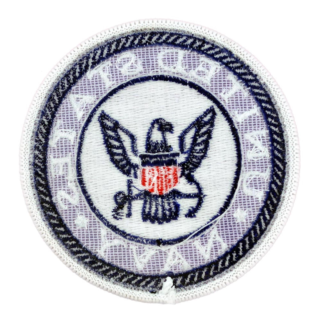 PinMart's Officially Licensed U.S. Navy Round Logo Embroidered Patch – Iron On - 25 Pack