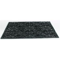 HomeRoots 573976 16 x 24 in. Black Rubber Outdoor Door Mat