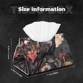 thumbnail image 5 of Salouo Moonlit Crow Blossoms Pattern Long Tissue Box Cover Rectangular–Plus Size Tissue Box Holder Modern LeatheLarge Tissue Holder for Bathroom Car & Office Decor, 5 of 7