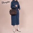 thumbnail image 2 of Bolso de mano Montana West Wrangler Coffee de piel vegana, tamaño mediano, 2 of 7