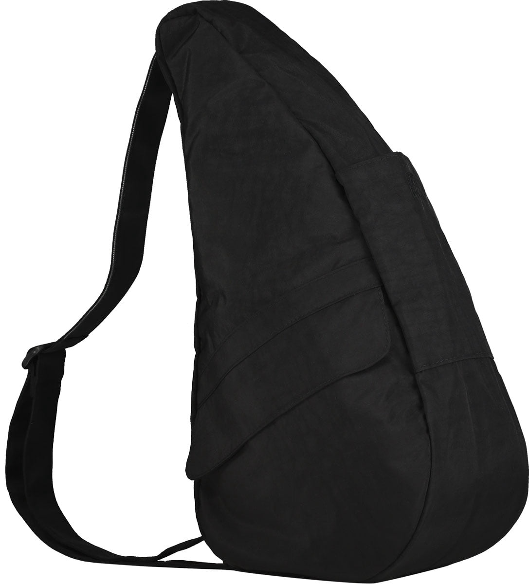 AmeriBag 19" Nylon Crossbody Sling Healthy Back Bag (Black)