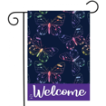 thumbnail image 1 of Rainbow Butterflies Spring Garden Flag Welcome 12.5" x 18", 1 of 3