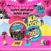 Superhero Girl Party Complete Kit for 16