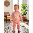 thumbnail image 4 of Cenuakty Girl Winter Fall Outfit Letter Embroidered Sweatshirt Joggers, 4 of 9