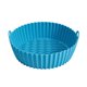 thumbnail image 1 of Olla de silicona para freidora de aire para horno, vaporera (azul 8.5 pulgadas) Sywqhk Arte deco, 1 of 6