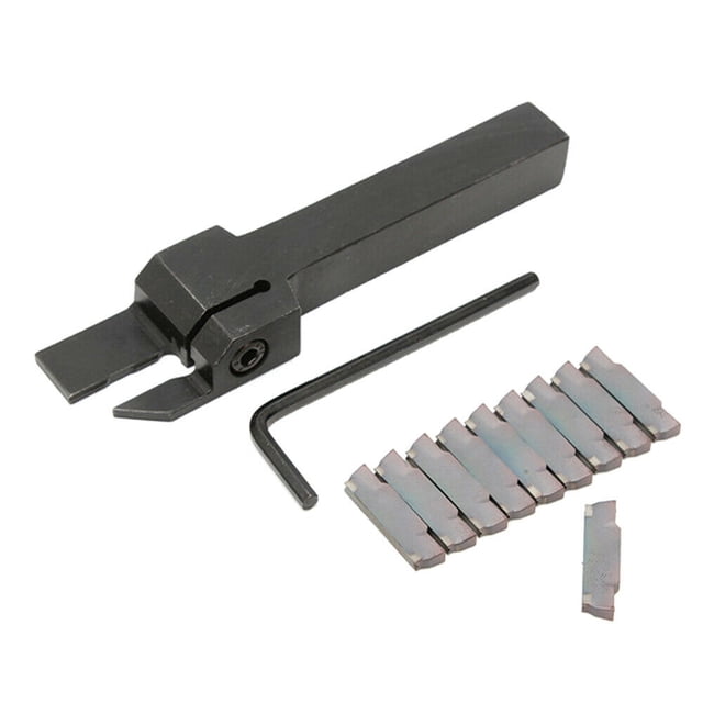 MGEHR1212-3 Support d'Outil de Coupe de Tour + Lames d'Insertion MGMN300 + Clé