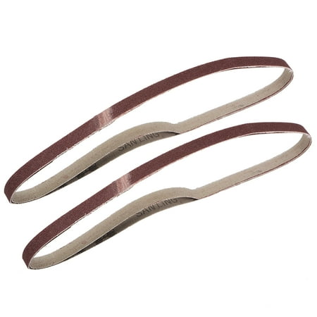 

3/8 x 21 (9mm x 533mm) Sanding Belt 120 Grit Aluminum Oxide 4pcs
