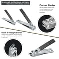 thumbnail image 3 of Manicure set Stainless Steel Nail Clipper, 12PCS Grooming Kit for Men &Women Fingernail Toenail Clippers Cutter, 3 of 6