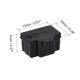 thumbnail image 2 of 6 Pcs Tapas de protección contra el polvo RJ45 para puerto de hub Ethernet negro, 2 of 4