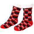 thumbnail image 3 of siminsem Cozy Fuzzy Socks for Women with Grips Non-Slip Christmas Warm Slipper Socks one Size Fluffy House Socks Winter Gift for Her Soft Plush Anti-Skid, Red,One Size, 3 of 9
