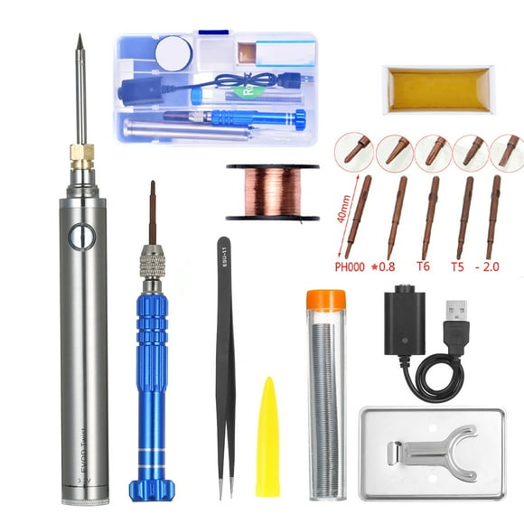 5V 8W Soldering Iron Wireless Charging Soldering Iron Mini Portable Battery Soldering Iron with USB Soldering Tools