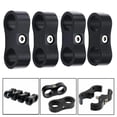 thumbnail image 3 of Leak Free Hose Connection 4 Pcs 8AN 10AN Hose Separator Clamp Fuel Hose Line, 3 of 5