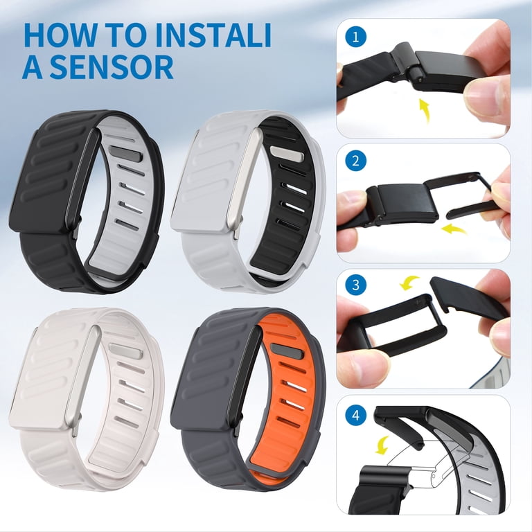 Replacement Sport Bicep Band For WHOOP 5.0/One/Peak - Adjustable Silicone Strap, Waterproof, Breathable