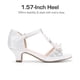 thumbnail image 4 of Sandalias para Niñas DREAM PAIRS KKUMHS2501 Perla T-Bar Blanco, 4 of 6