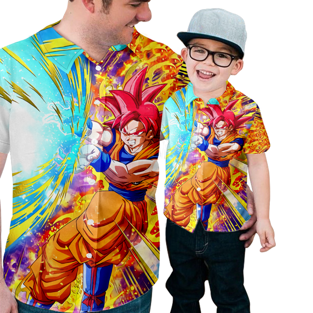 Mens Hawaiian Shirt DRAGON BALL Z Luxury Big And Tall Beach Shirt Men