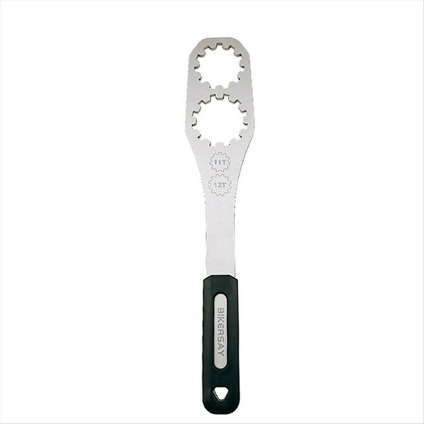 Kit de Herramientas para Desmontar el Volante de Bicicleta, Llave de Cassette para Volante de Bicicleta, Herramientas Portátiles Reparación Bicicletas de 11 y 12 Dientes.