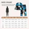 thumbnail image 4 of Fotbe Night Sky Forest Bald Eagle Conjunto de Pijama de Manga Larga para Mujer con Estampado, Ropa de Dormir de 2 Piezas, Conjunto de Casa Suave y Cómodo con Bolsillos-Medium, 4 of 7