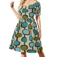 thumbnail image 2 of Vestido de manga corta con estampado de farmacia, para fiestas, bodas y fiestas., 2 of 8
