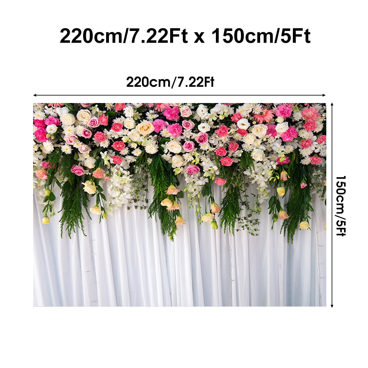 8x6.5ft Graceful Small Flowers Wall Backdrop Polyester Spring Scenery Wedding Ceremony Background Landscape Wallpaper Wedding Event Activities Adult Portrait Shoot Studio Props 8x6.5ft Graceful Small Flowers Wall Backdrop Polyester Spring Scenery Wedding Ceremony Background Landscape Wallpaper Wedding Event Activities Adult Portrait Shoot Studio Props