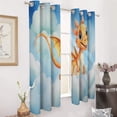 thumbnail image 2 of Cute Dragon Baby Window Curtain Panels Grommet Blackout Curtains Blackout Curtains for Living Room, 2 of 7