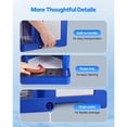 thumbnail image 6 of Commercial Ice Shaver Machine 1.91QT 1.8L Large Electric Snow Cone Maker 300W Motor Stainless Steel Blades Fine Fluffy Shaved Ice for Home Party Restaurant Dessert Shop Blue, 6 of 7