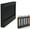 Black, variant on Acrylic Straw Holder for Cabinet,Reusable Straw Dispenser with Double Sided Adhesive for Standard Size Drinking Straws, Straw Holder for Kitchen Counters and Cupboards