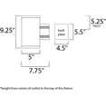thumbnail image 2 of Maxim Lightray One Light 9-Inch Outdoor Wall Light - Architectural Bronze - 6101ABZ, 2 of 2