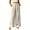 01# White, variant on Ihhxva Women's Linen Pants Elastic Waist Loose Fit Solid Color Summer Casual with Pockets Trousers Slacks - White L