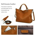 thumbnail image 5 of Kattee Women's Soft Leather Tote Bag, Top Satchel Purses and Handbags, 5 of 7