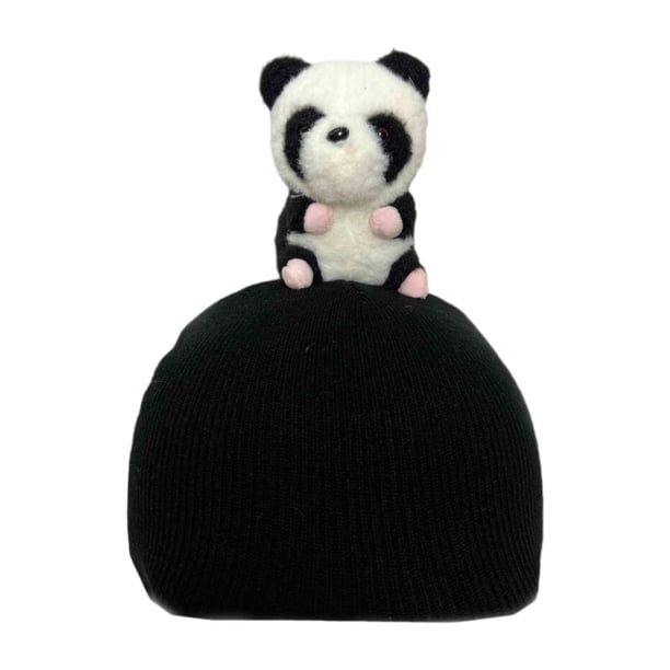 Funda para casco de esquí con forma de animal, gorro de punto para snowboard, cálido, con dibujos animados, regalo deportivo creativo Panda
