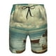 thumbnail image 3 of Fotbe Serene Coastal Blue Sky Trajes de Baño Estampados para Hombre, Shorts de Verano de Secado Rápido, Ropa de Playa, Bañadores-X-Large, 3 of 6