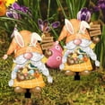 thumbnail image 5 of HuiXinOu Easter Bunny and Egg Garden Stake, Dwarf Figurine with Ground Insert, Outdoor Yard and Courtyard Festival Decoration, Spring Home Decor, 5 of 6