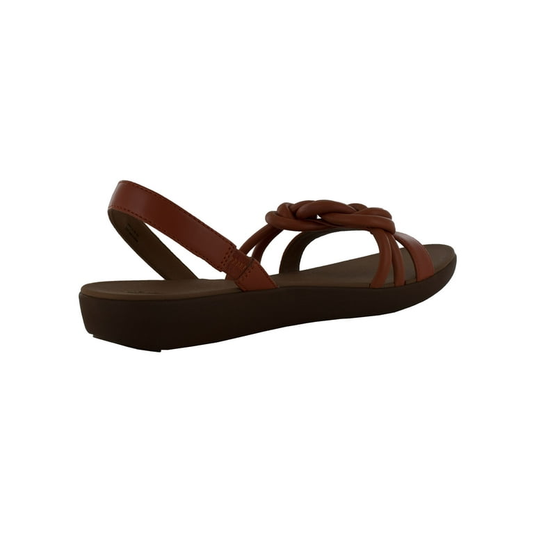 Fitflop Womens Tiera Knotted Back Strap Sandal Shoes Amber Ash US 9