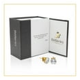 thumbnail image 3 of BEBERLINI Men Stud Earrings CZ 14K Gold Plated Stainless Steel Jewelry Round 8 mm, 3 of 7