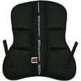 thumbnail image 2 of ECP Cotton Correction Contoured Half Saddle Pad - Memory Foam Pockets Black, 2 of 5
