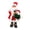 C, variant on Hometravel Animated Dancing Santa Figurine with Christmas Music, Santa Doll Holding Gift Sack, Festive Indoor Table Ornament 3 Sizes