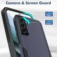 thumbnail image 4 of for Samsung Galaxy S21 Plus Case: Dual Layer Protective Heavy Duty Cell Phone Cover Shockproof Rugged with Screen Protector - Military Protection Bumper Tough - Samsung Galaxy S21+ Plus 5G, Blue, 4 of 16