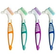 thumbnail image 2 of Aqestyerly 4PC Denture Brush Set With Easy Grip Handle,Double-sided Toothbrushes For Denture Cleaning,Oral Care Tools For Daily Use HWRETIE, 2 of 9