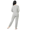 thumbnail image 3 of Fruit of The Loom Women's Boyfriend Top & Jogger Pajama Sleep Set, Sizes S-4X, 3 of 10