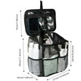 thumbnail image 2 of Large Hanging Travel Toiletry Bag For Women Cosmetic Organizer Portable Mesh Shower Beach College Dorm Tote Camping Gym Storage Accessory, 2 of 3