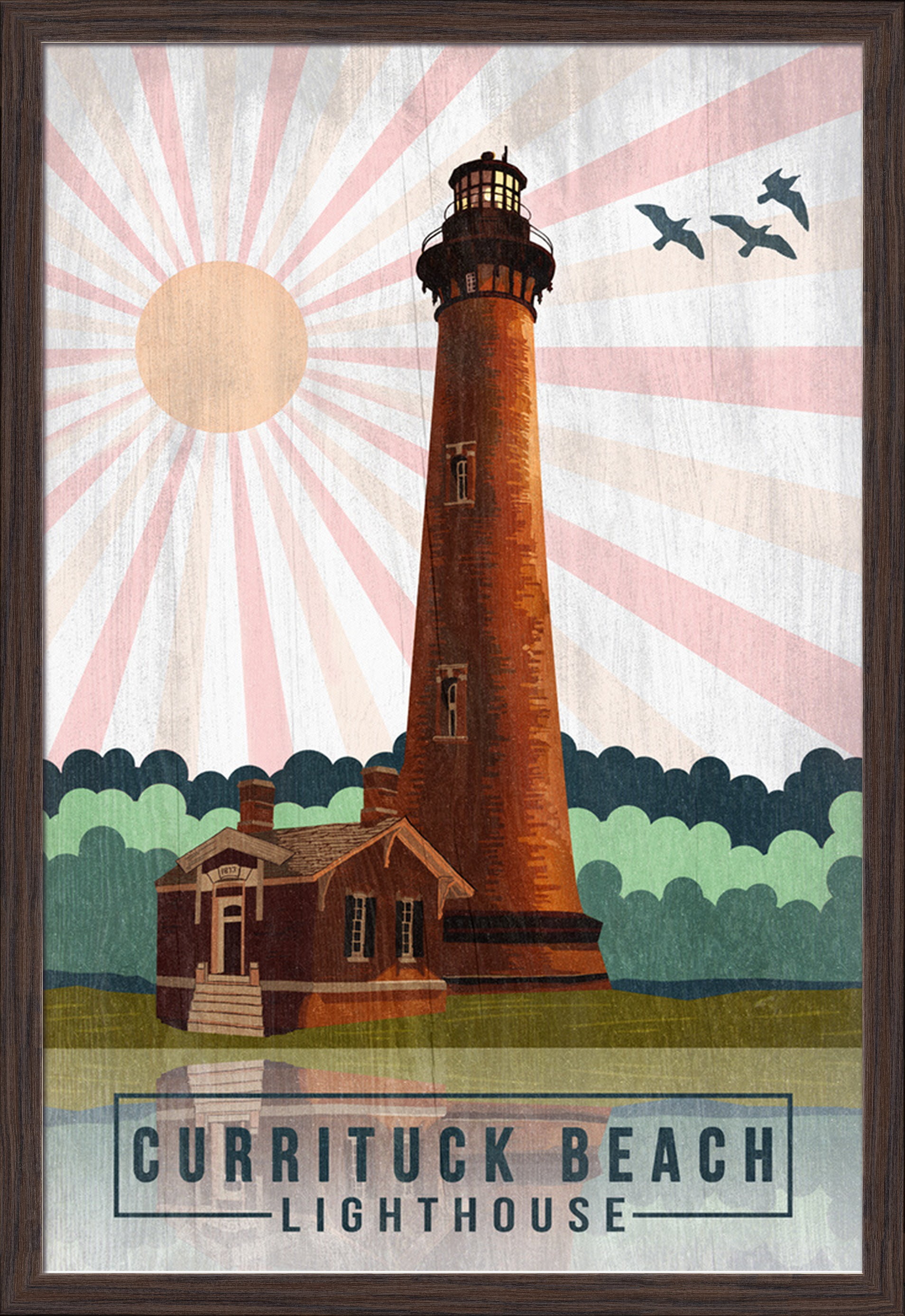 Outer Banks, North Carolina - Currituck Beach Lighthouse - Geometric