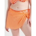 thumbnail image 7 of No Boundaries Women's Lettuce Edge Sarong Coverup, Sizes XS - XXL, 7 of 7