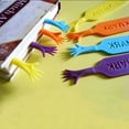 thumbnail image 4 of Clearance! Delayuji Home Decor 4Pcs Creative Bookmarks Hand Shaped Design Novelty Book Markers Bookmark Pad One Size Pink, 4 of 9