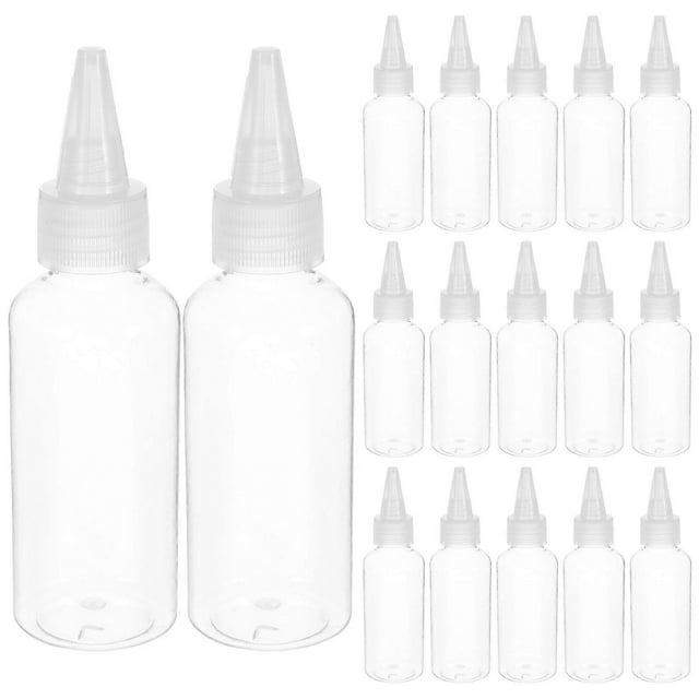 Clear Plastic Squeeze Bottles for Storage Leak Free Durable and Reusable 60ml