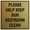 Brushed Gold, variant on Signs ByLITA Square Please Help Keep Our Restroom Clean Sign - Easy Installation | Durable Material (Blue) - Medium