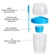 thumbnail image 3 of Taza de desayuno para llevar NikouMX doble de avena 870 ml azul, 3 of 8