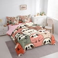 thumbnail image 3 of jejeloiu Cute Sloth 7-Piece Bedding Comforter Set,Kawaii Cartoon Animal King Bedding Sets,Colorful Sloths Bed Sheets For Kids,Super Cozy Room Decor Reversible, 3 of 8