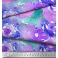 thumbnail image 3 of Soimoi Cotton Duck Fabric Rose Watercolor Print Fabric by the Yard 42 Inch Wide, 3 of 3