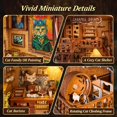 thumbnail image 3 of Juego de rompecabezas de madera para libros FUNPOLA Caramel Dream Cat Café, 3 of 6