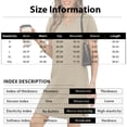 thumbnail image 3 of CIENVNSTG Women V-Neck Sampeel Dresses Sundresses Fashion Clothing Summer Casual Business Elegant Classy Work Clothes Vacation Dress 2026 Light Gray XL, 3 of 6